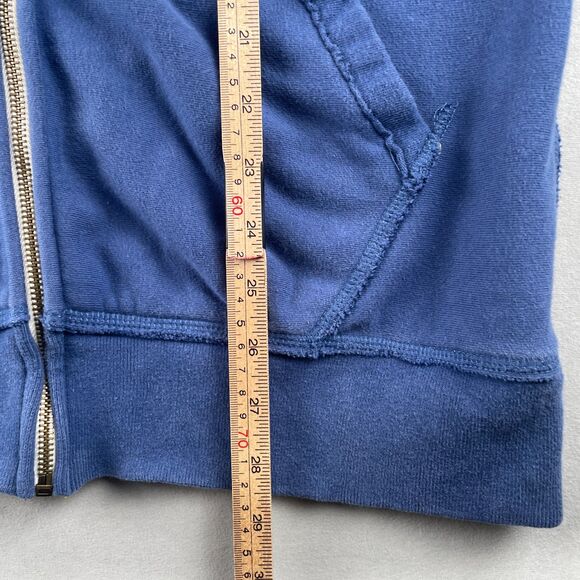 Vintage‎ Paul Frank Hoodie Sweatshirt Mens M Blue Full Zip Deconstructed 00s Hip - Picture 9 of 12